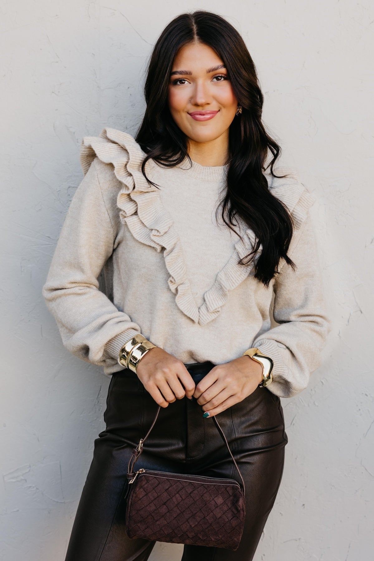 The Tammie Ruffle Sweater