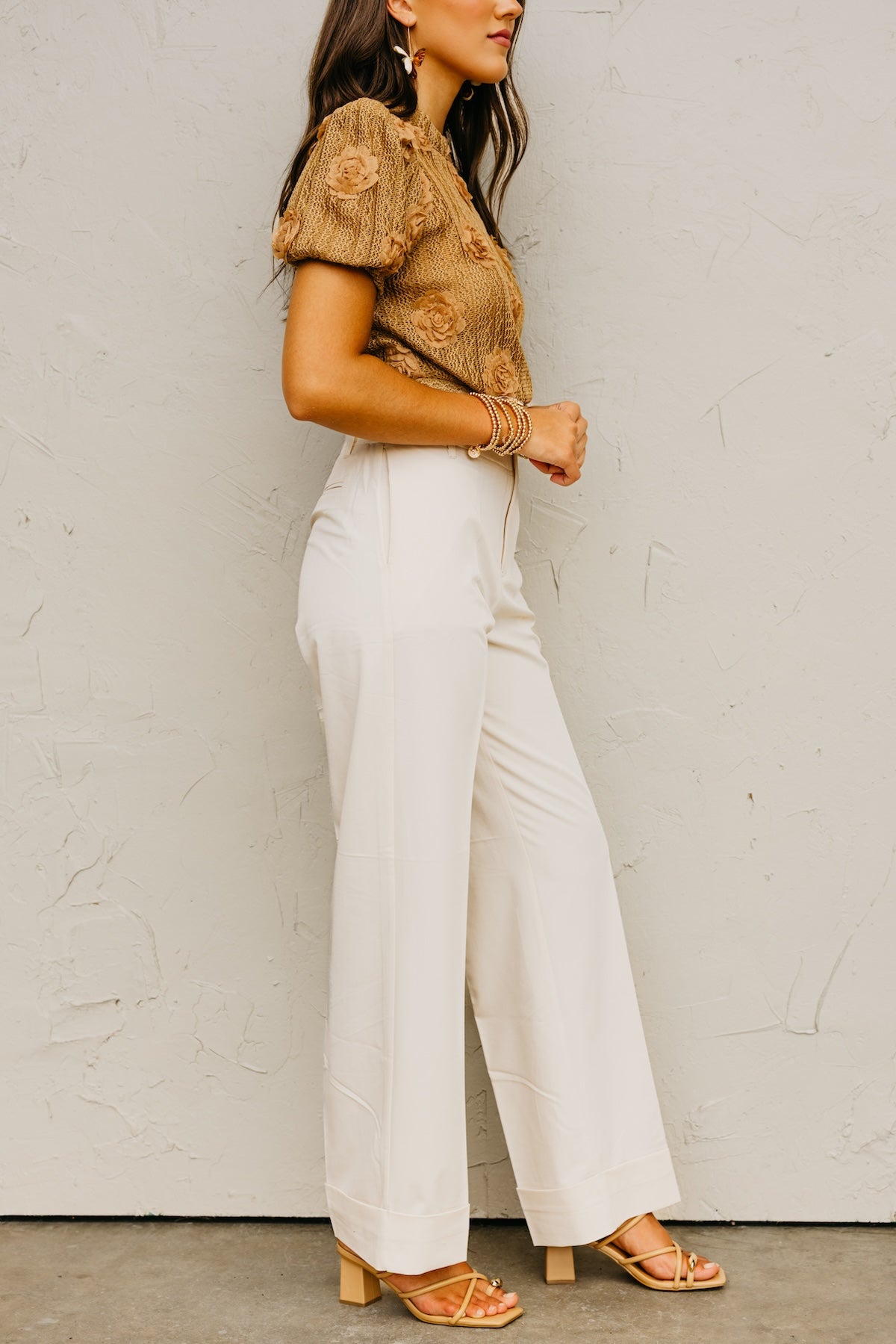 The Austin Wide Cuff Straight Leg Pants