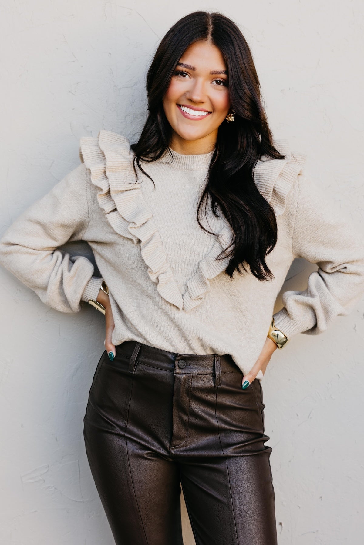 The Tammie Ruffle Sweater