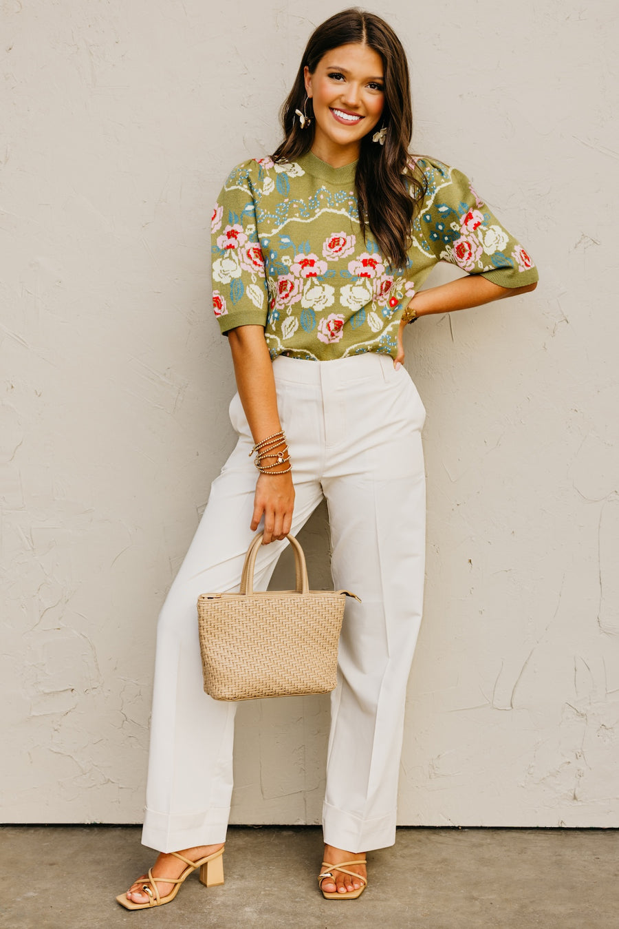 The Addisyn Floral Sweater Top