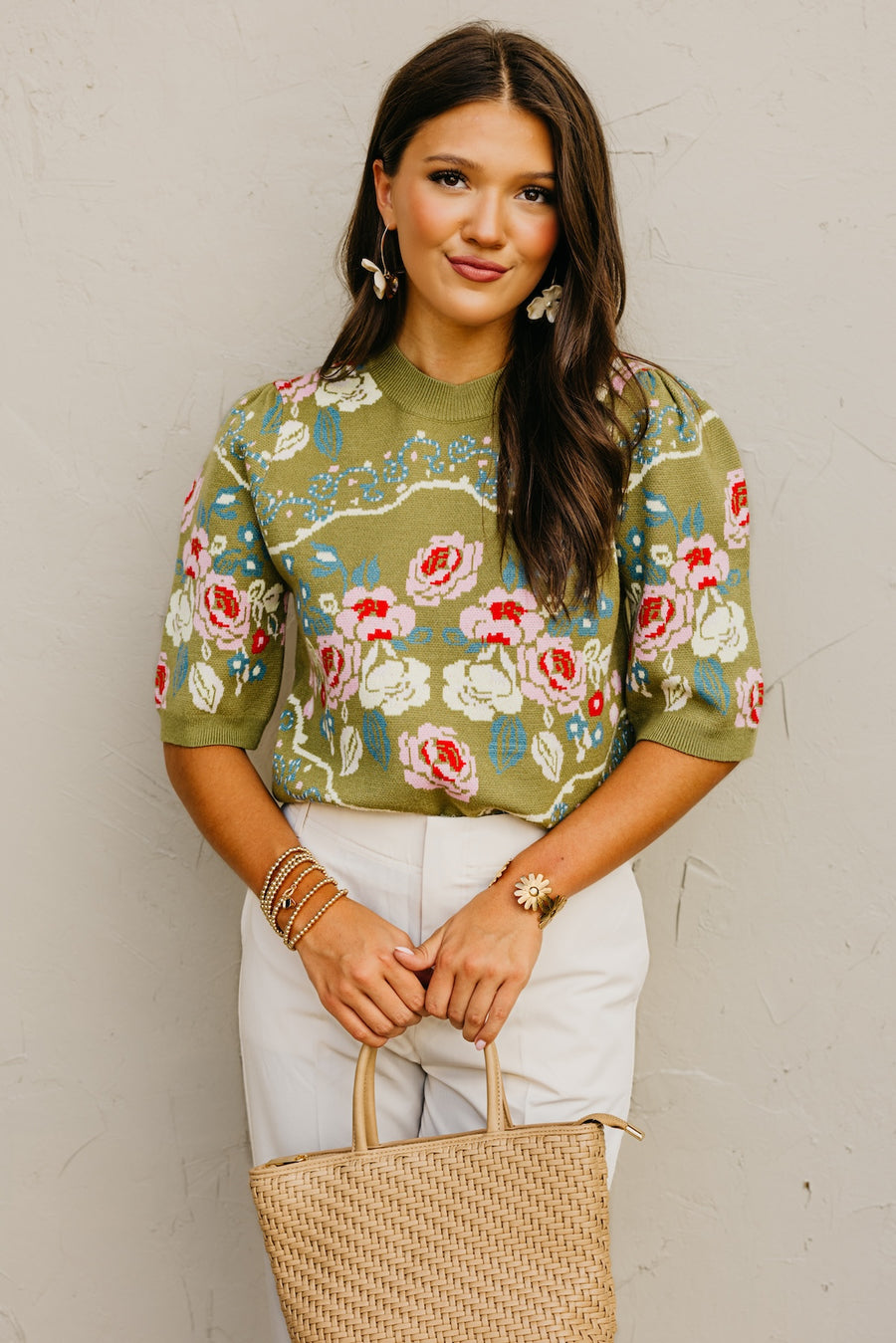 The Addisyn Floral Sweater Top