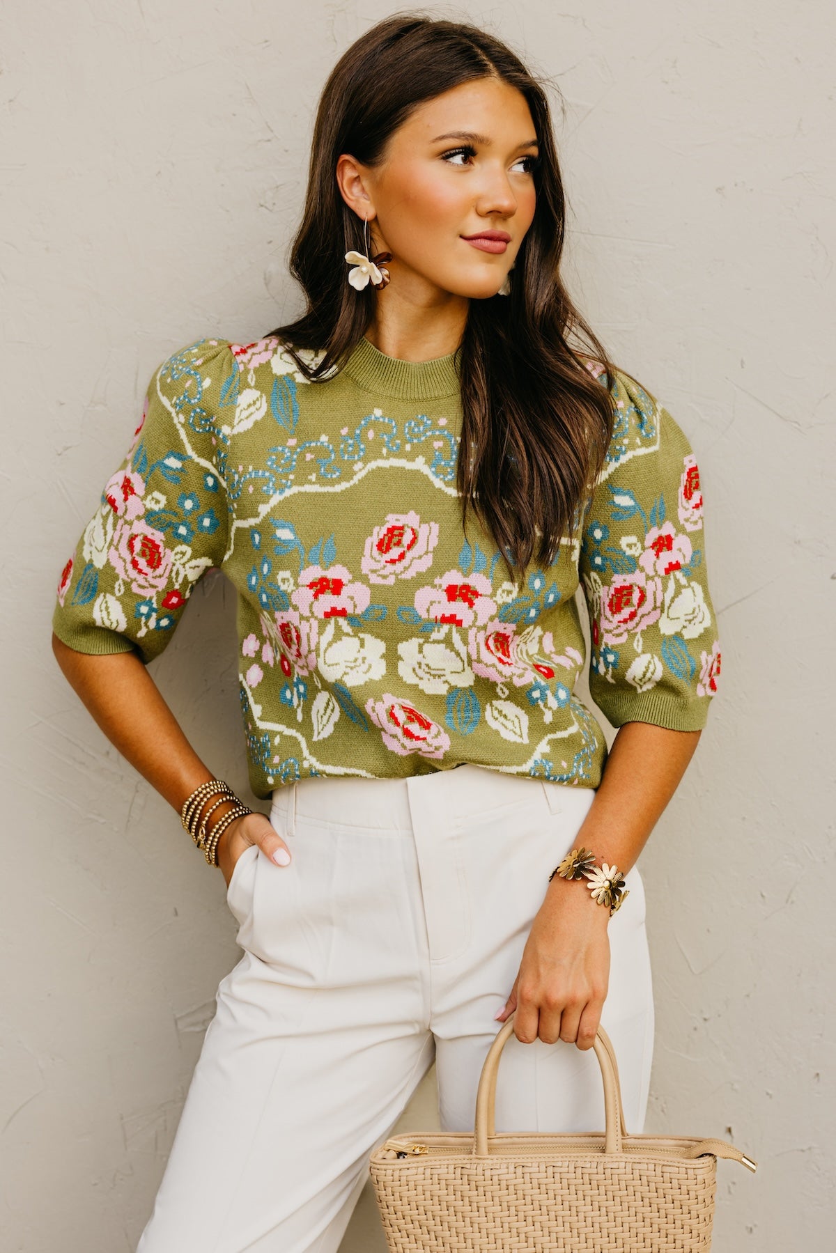 The Addisyn Floral Sweater Top
