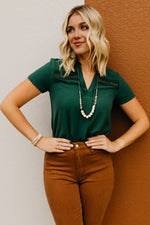 The Noor Eyelet Trim Top
