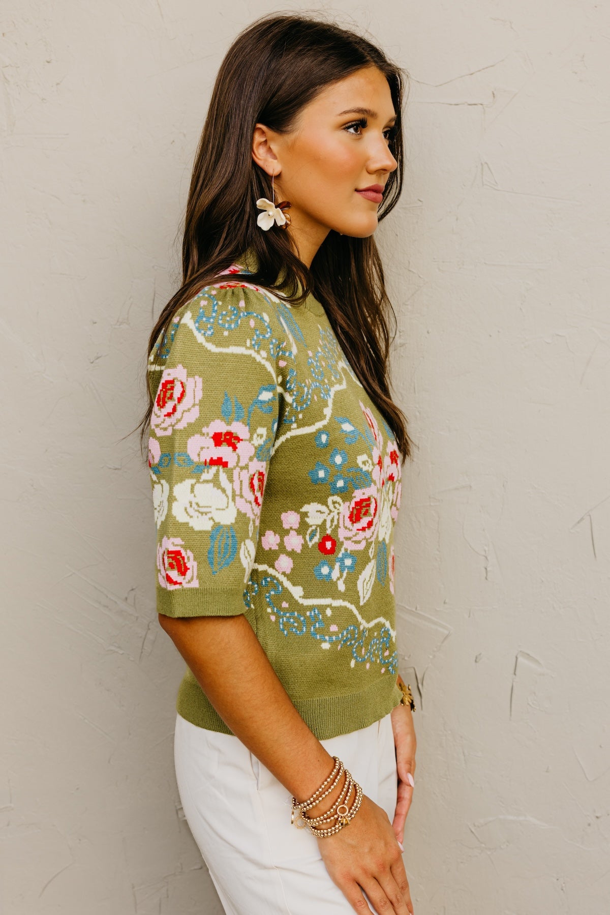 The Addisyn Floral Sweater Top