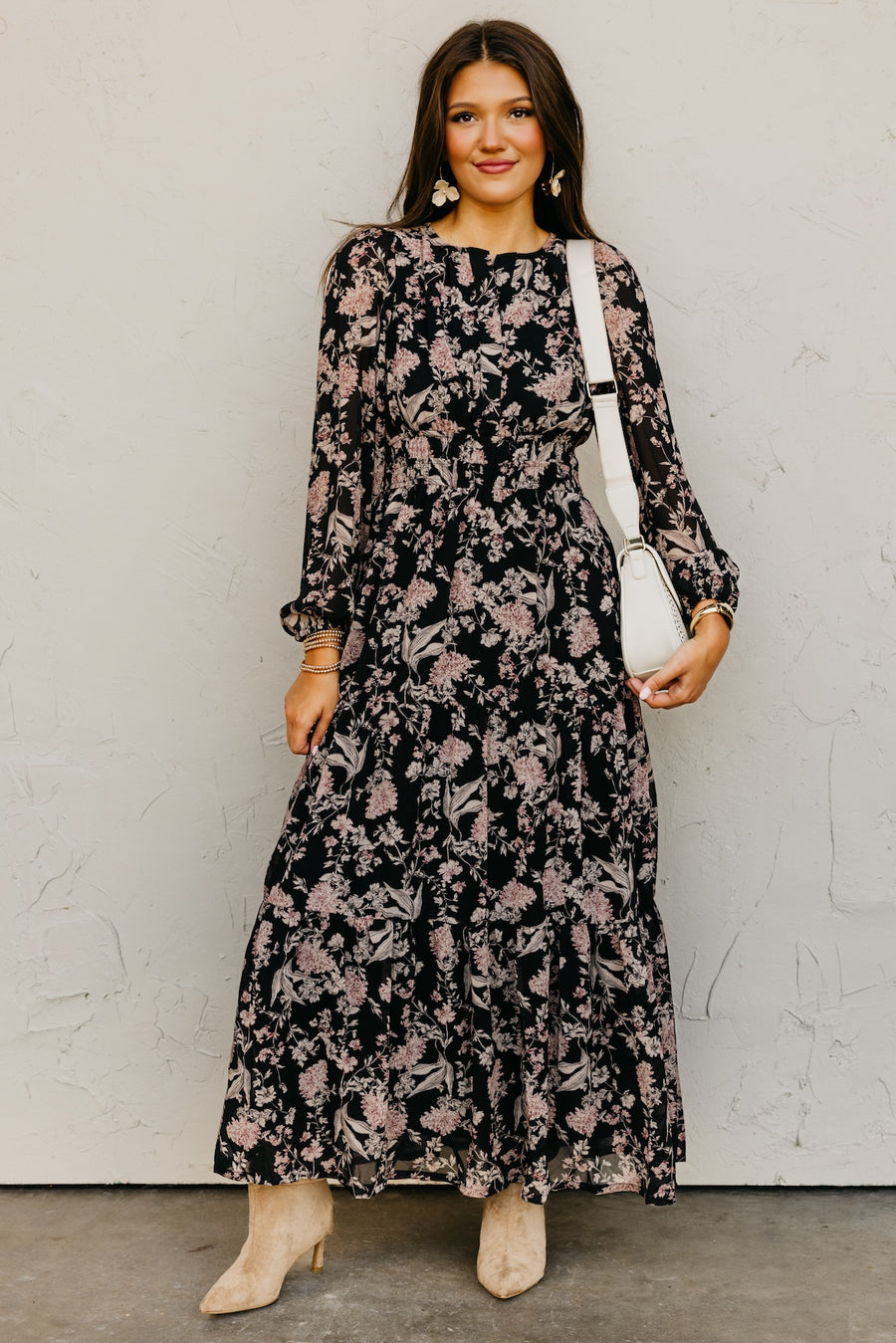 The Maren Floral Tiered Maxi Dress