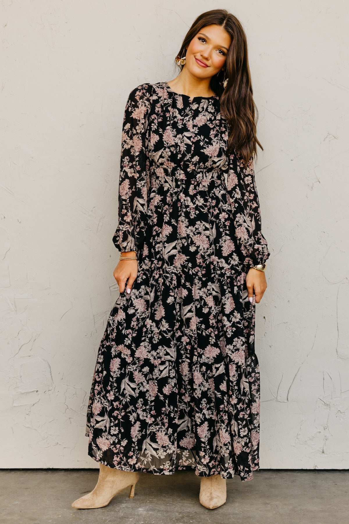 The Maren Floral Tiered Maxi Dress