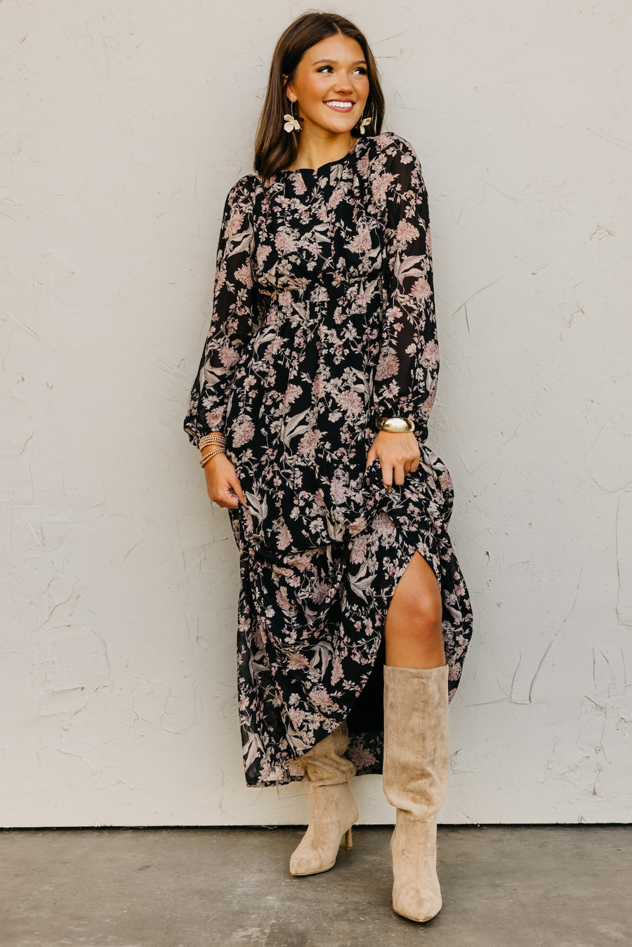 The Maren Floral Tiered Maxi Dress