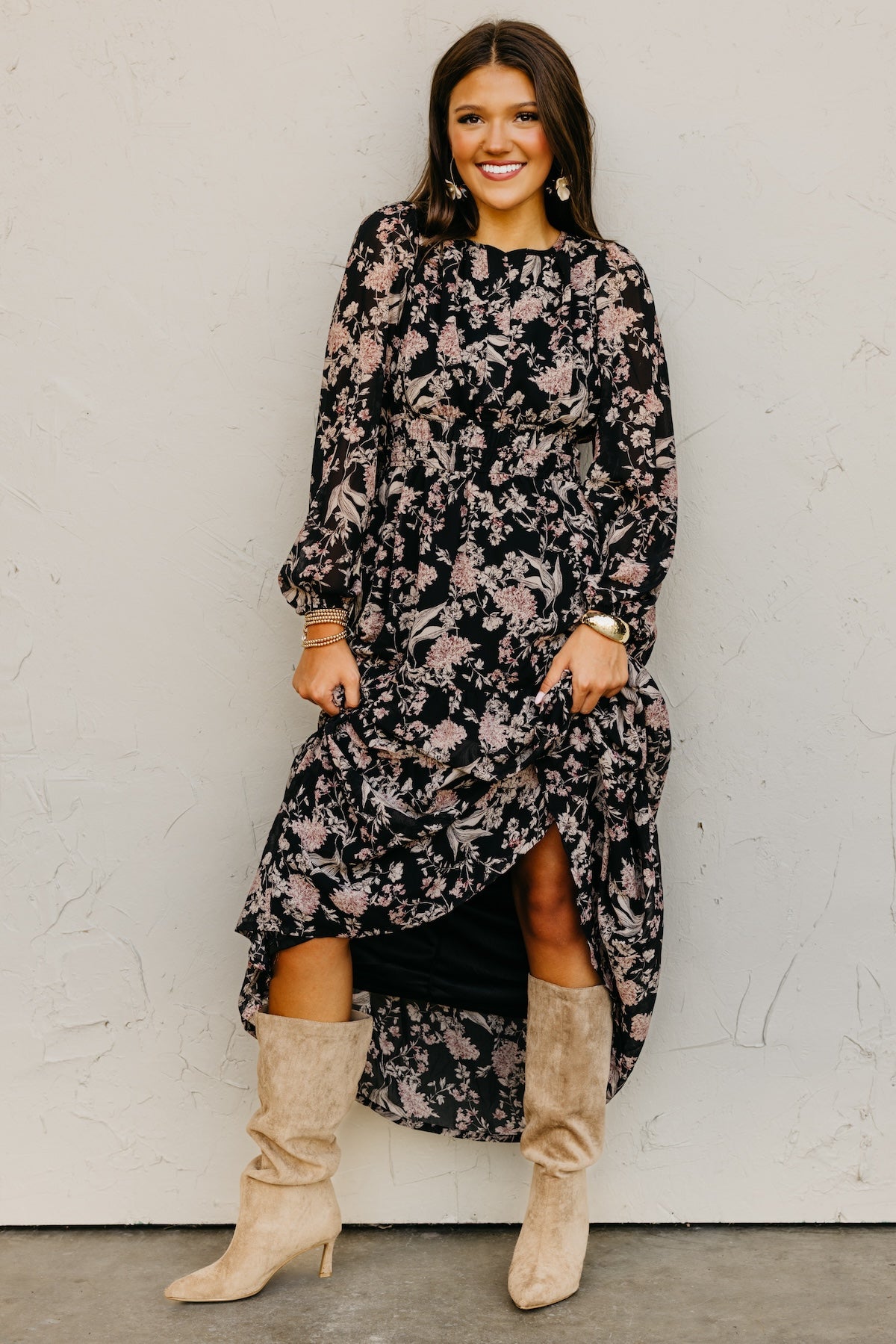 The Maren Floral Tiered Maxi Dress