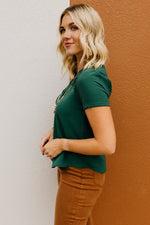 The Noor Eyelet Trim Top
