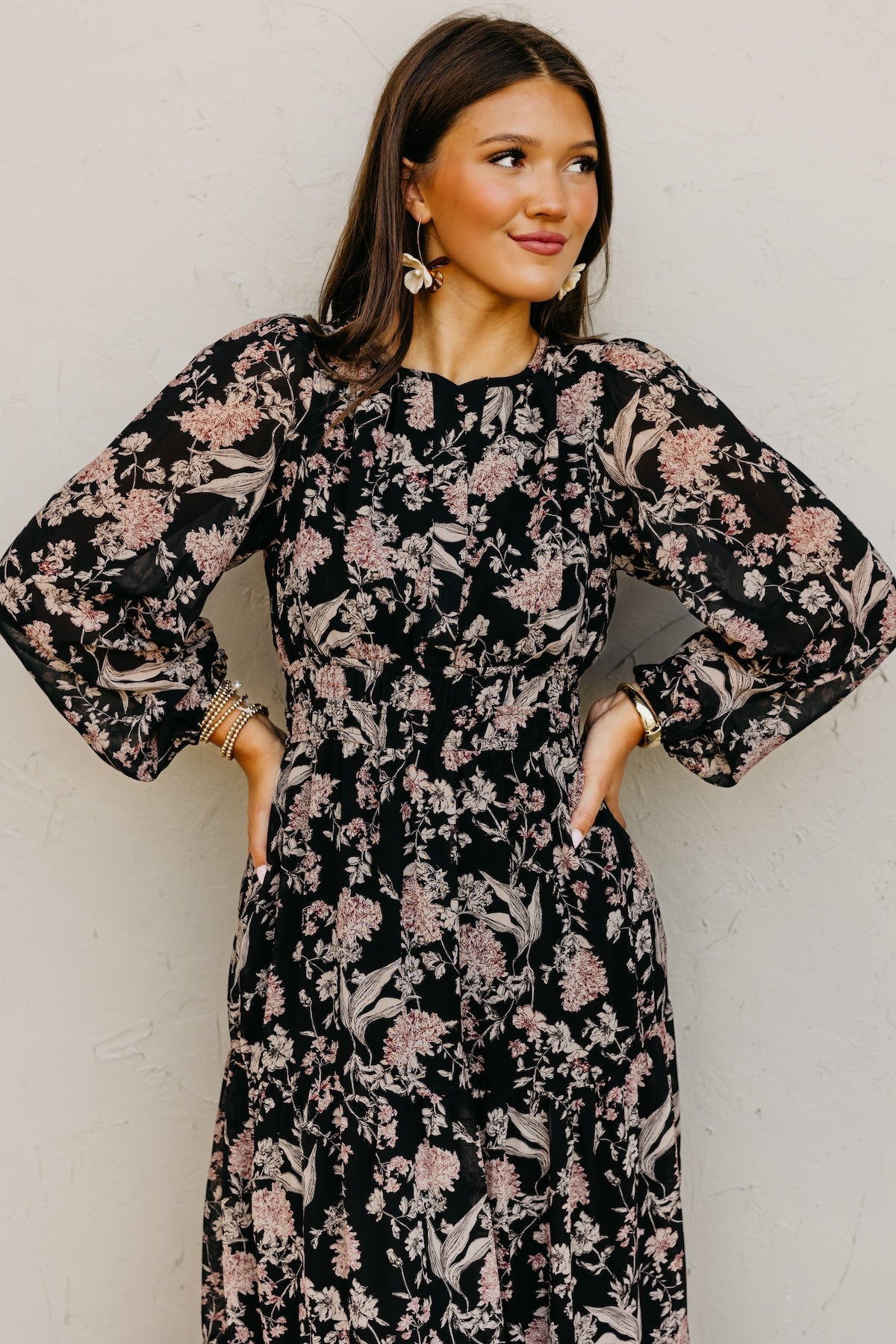 The Maren Floral Tiered Maxi Dress