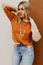 The Joselyn Reverse Seam Block Sweater