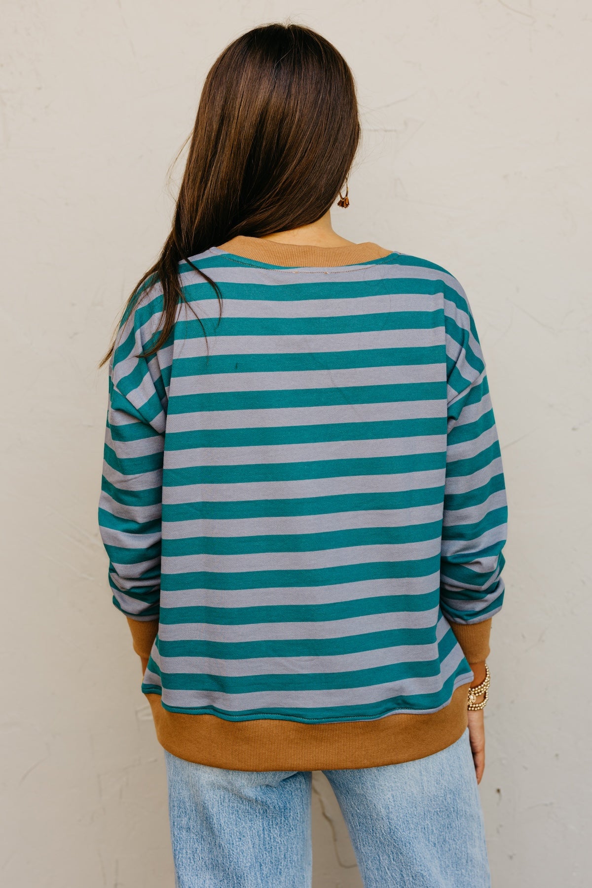 The Reece Striped Oversized Sweatshirt