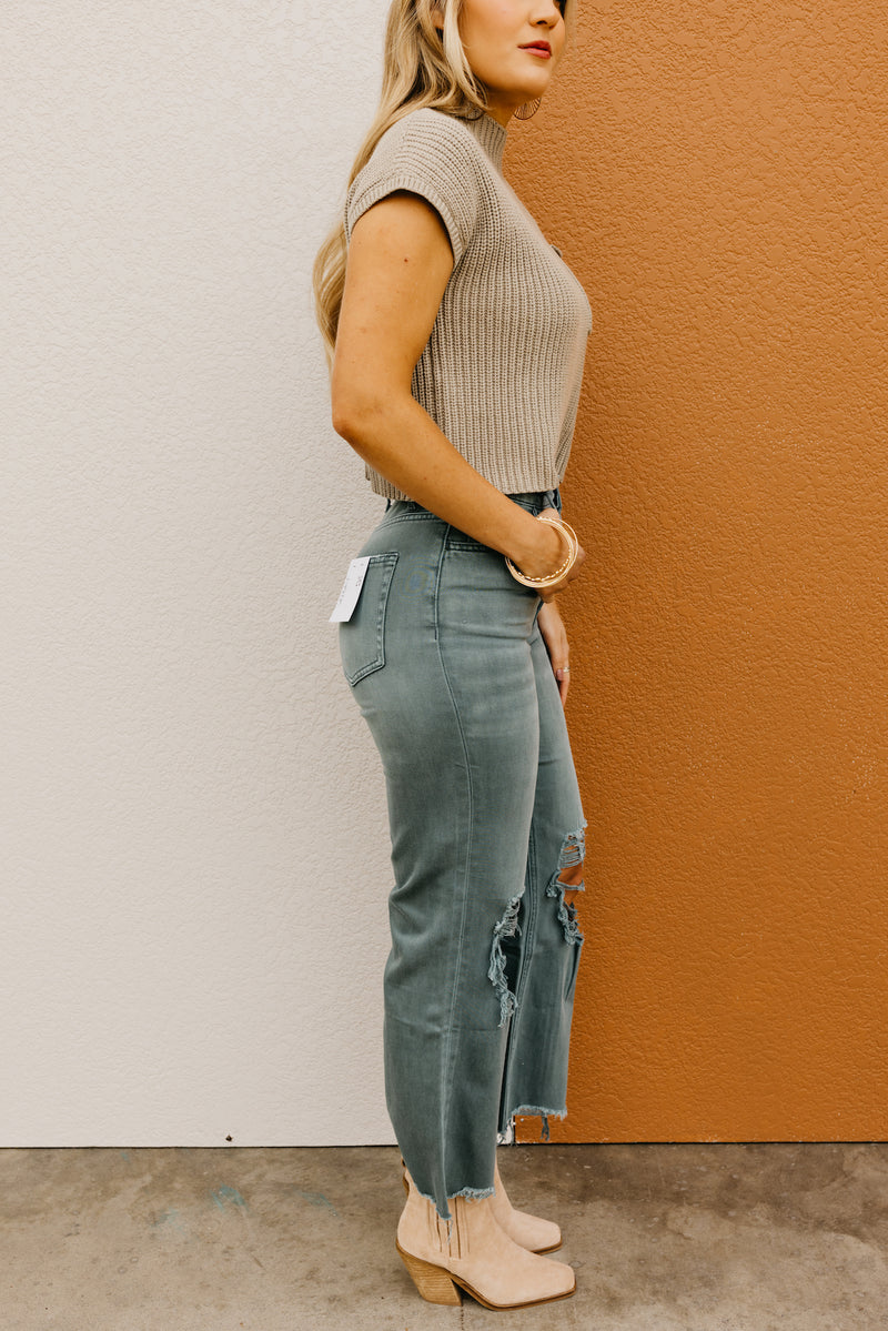 Vervet Denim | The Kaya 90's Vintage Crop Flare Jeans