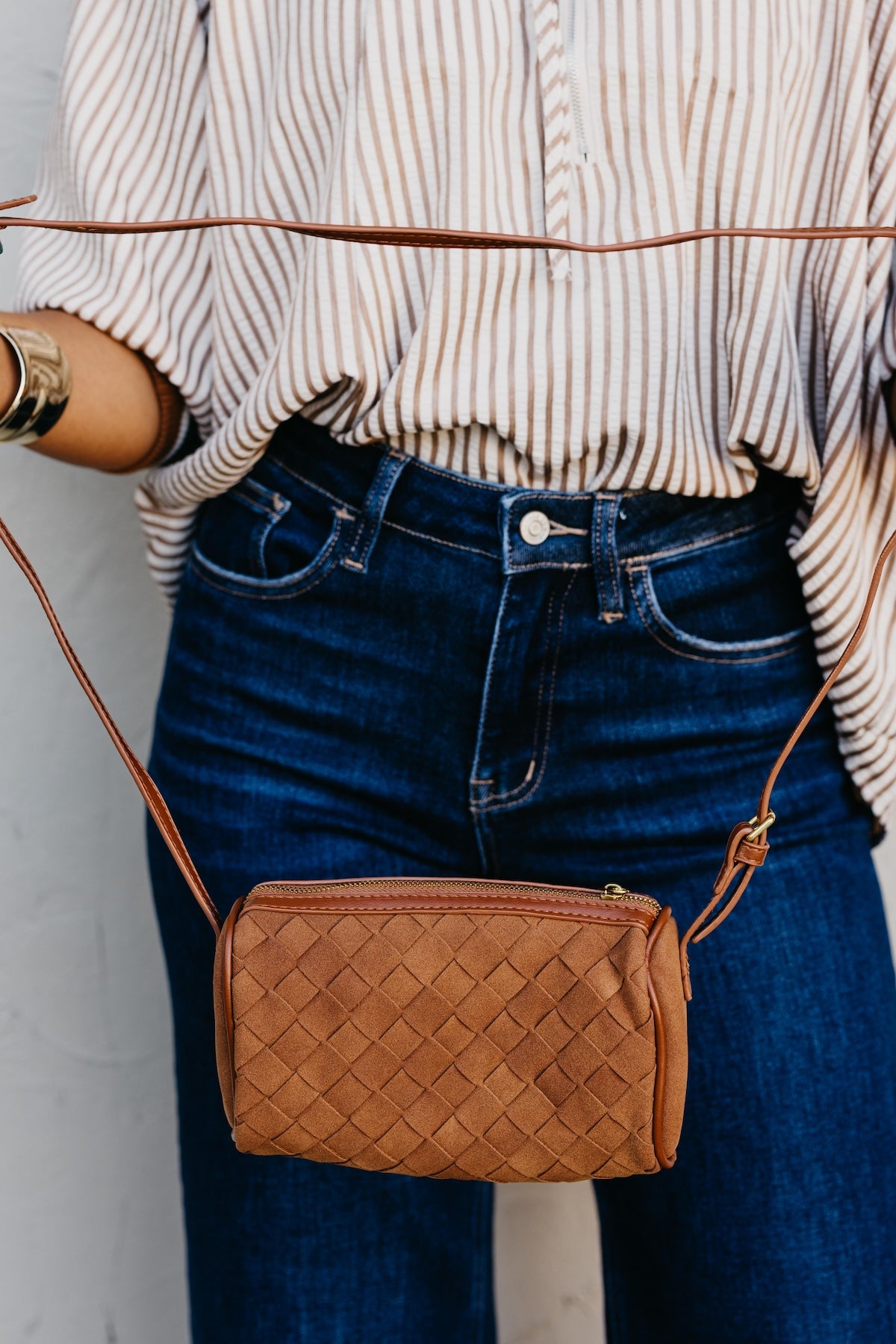 The Selah Woven Shoulder Bag