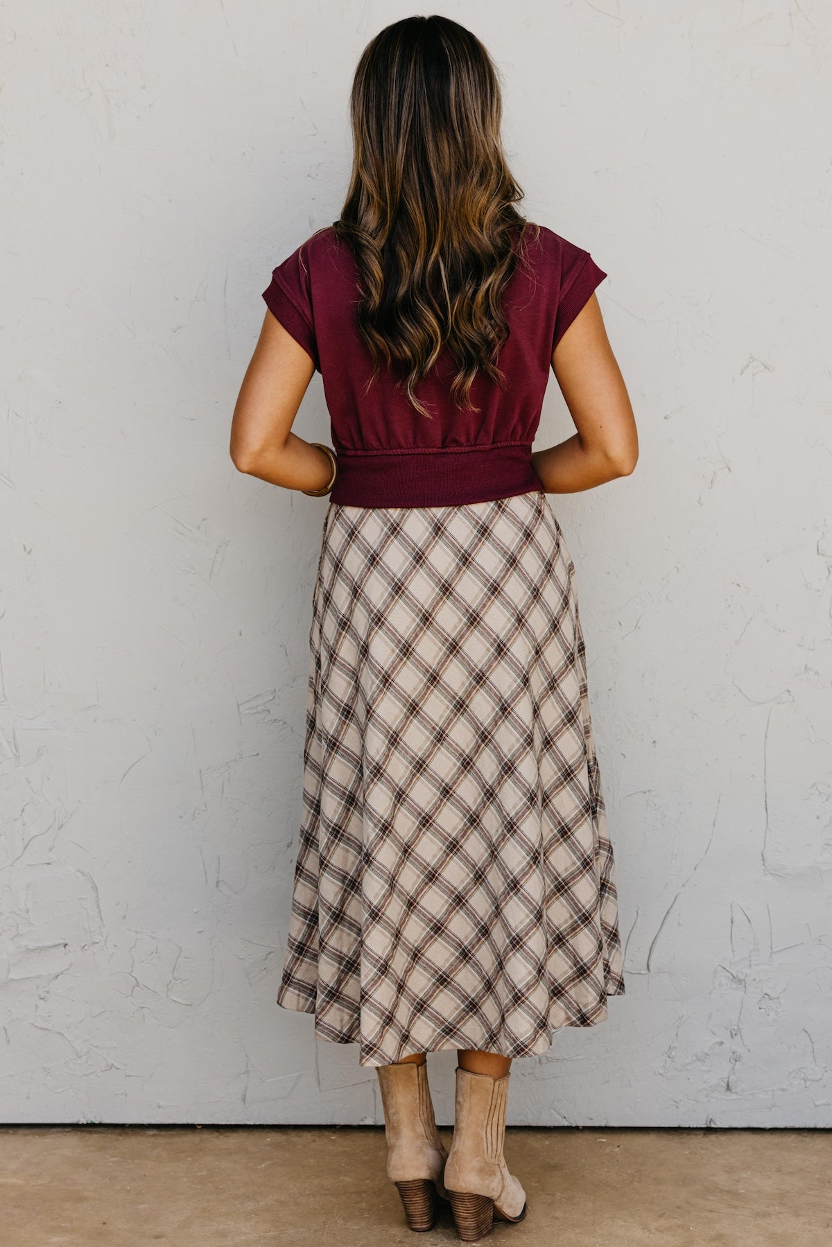 The Trishell Plaid Twofer Dress