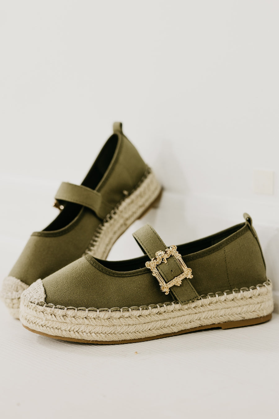 The Wynna Espadrille Mary Jane Flats