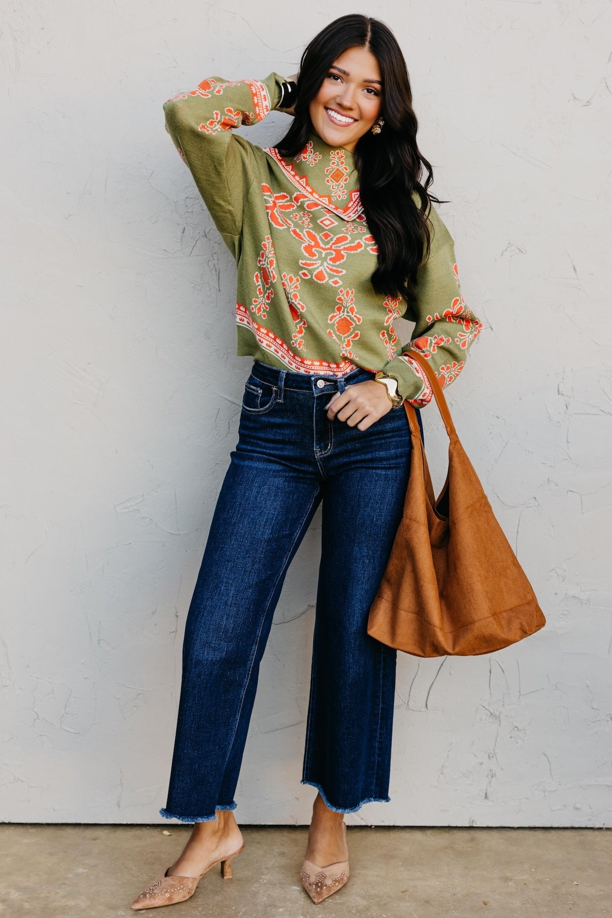 The Gwen Print Sweater