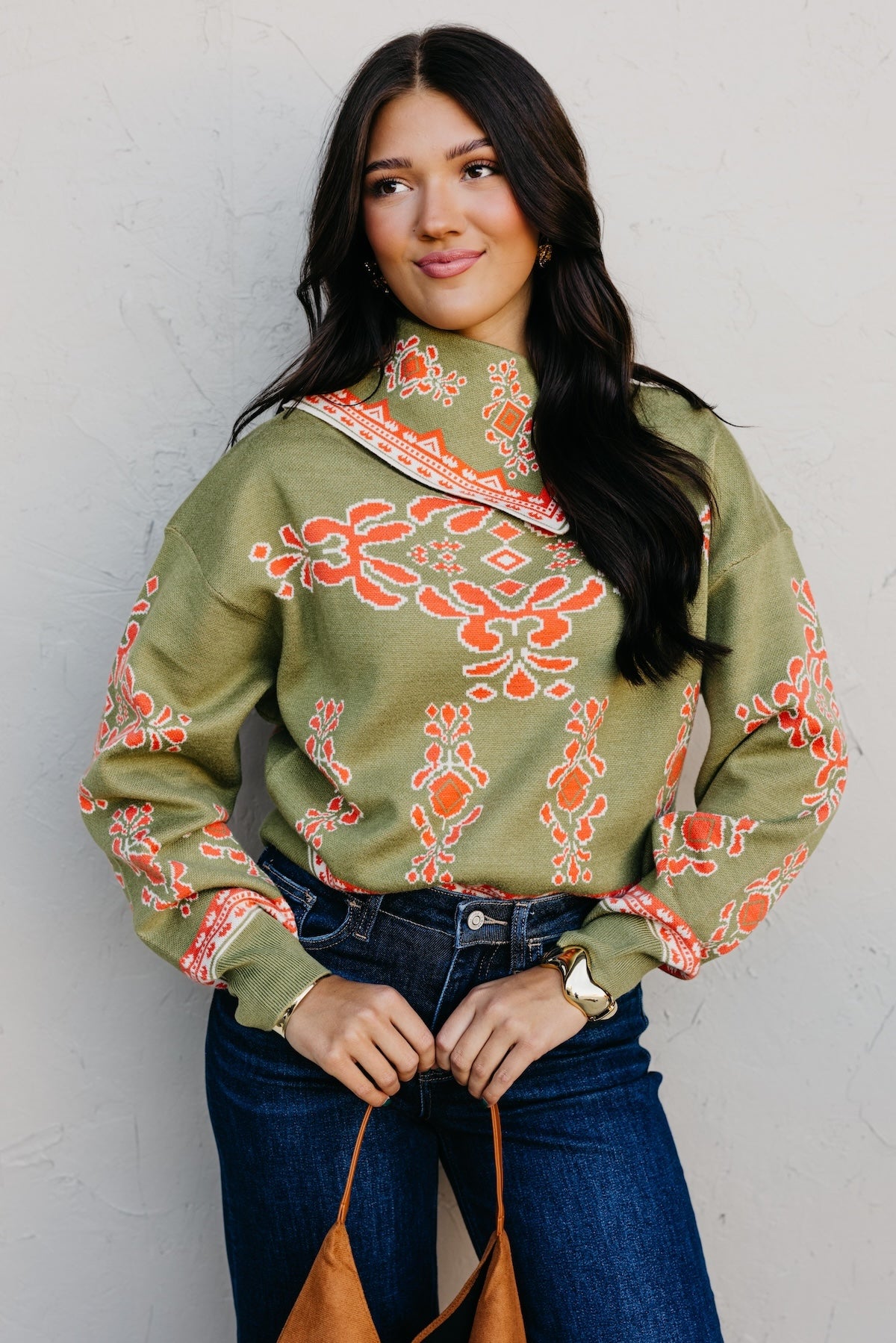 The Gwen Print Sweater