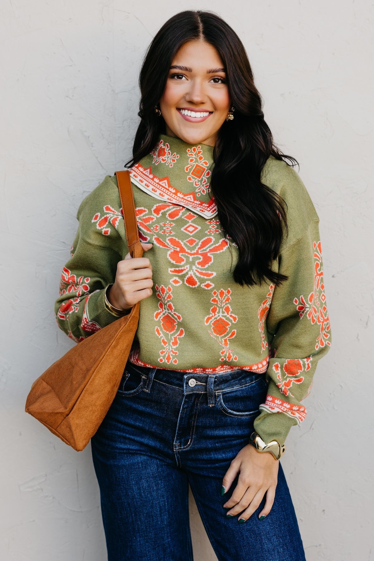 The Gwen Print Sweater