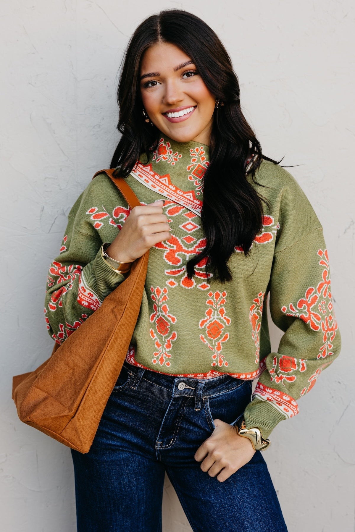 The Gwen Print Sweater