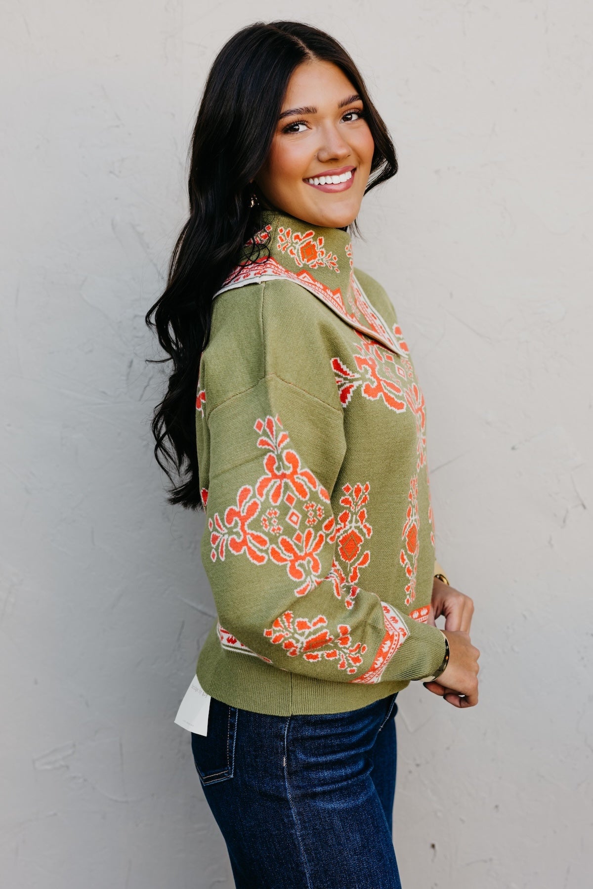 The Gwen Print Sweater