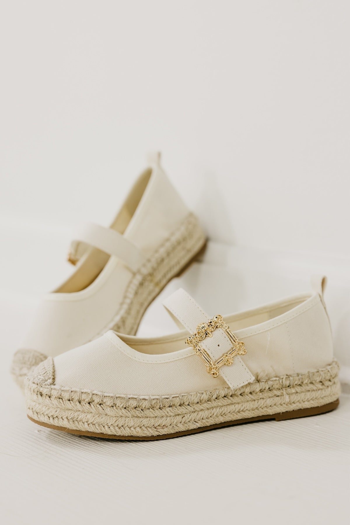 The Wynna Espadrille Mary Jane Flats