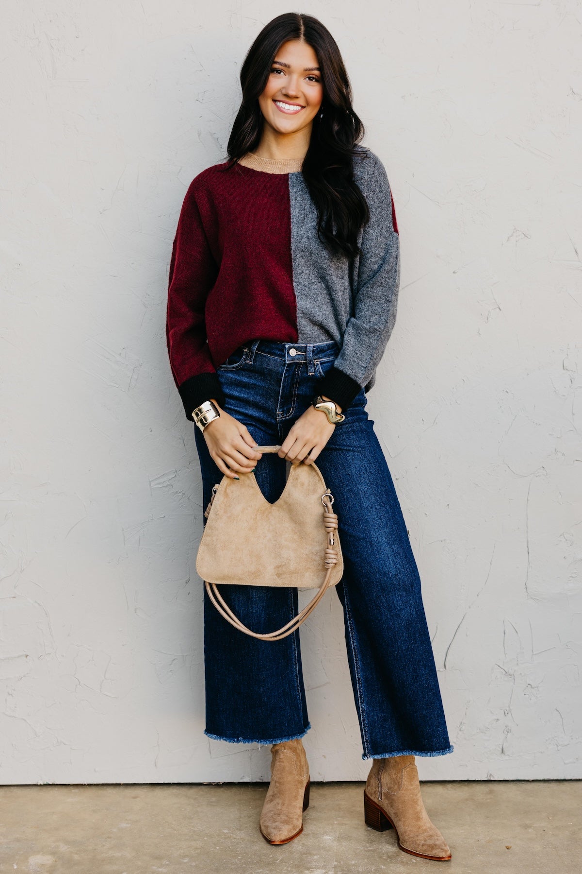 The Wendi Colorblock Knit Sweater