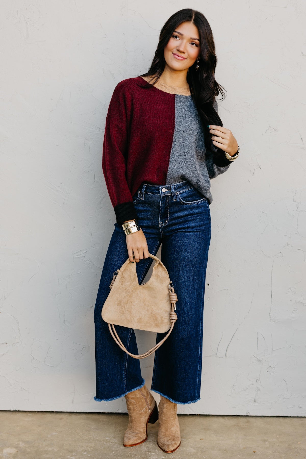 The Wendi Colorblock Knit Sweater