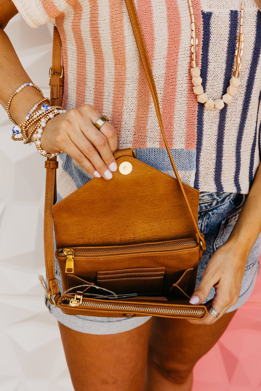 The Leana Foldable Square Crossbody Bag