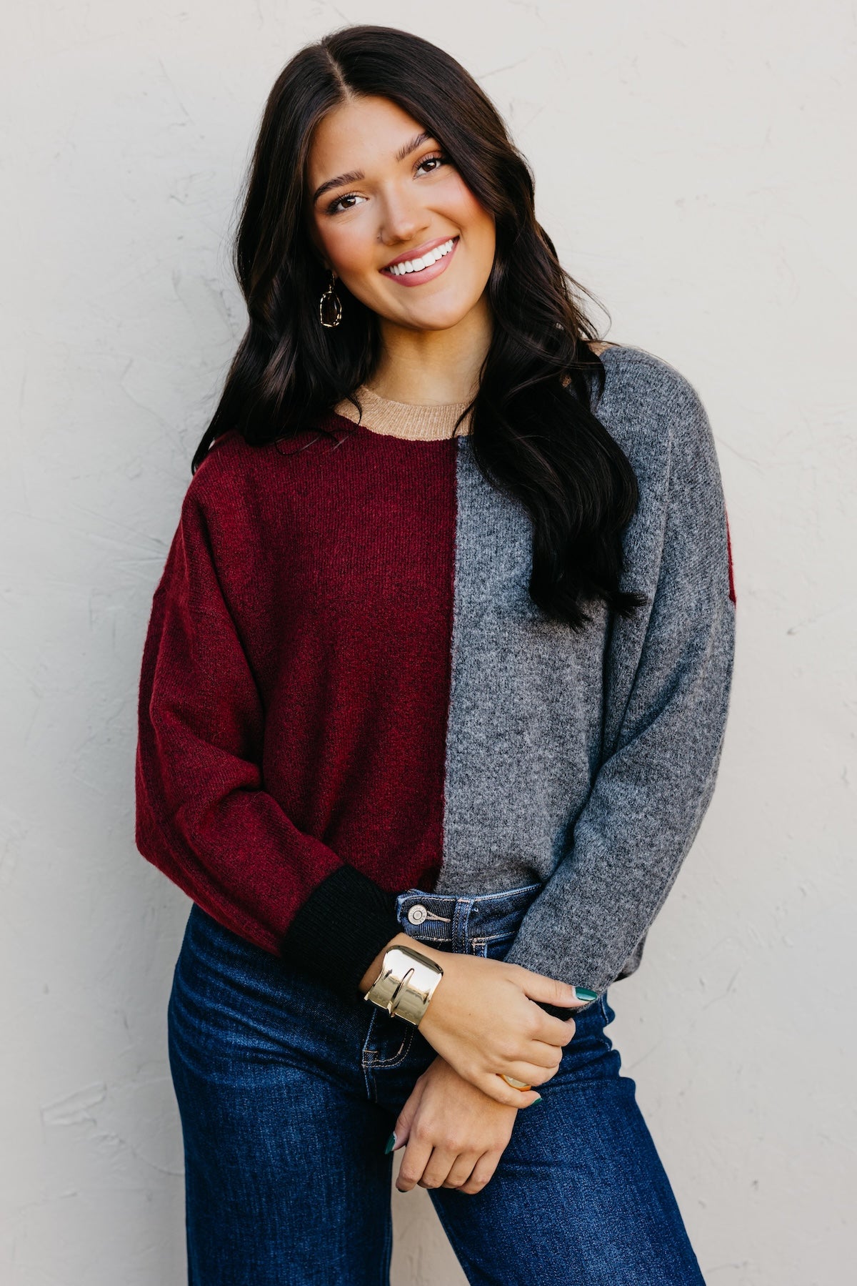 The Wendi Colorblock Knit Sweater