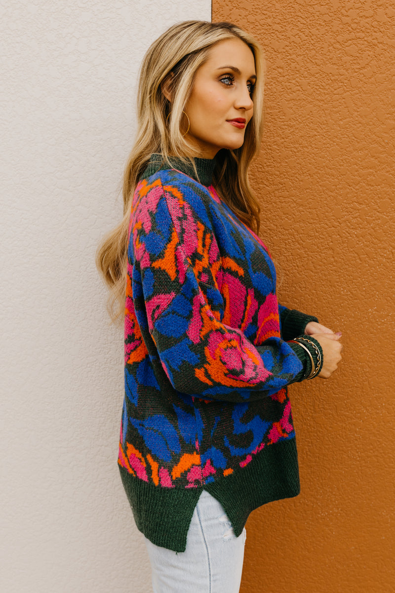 The Aryanna Floral Sweater