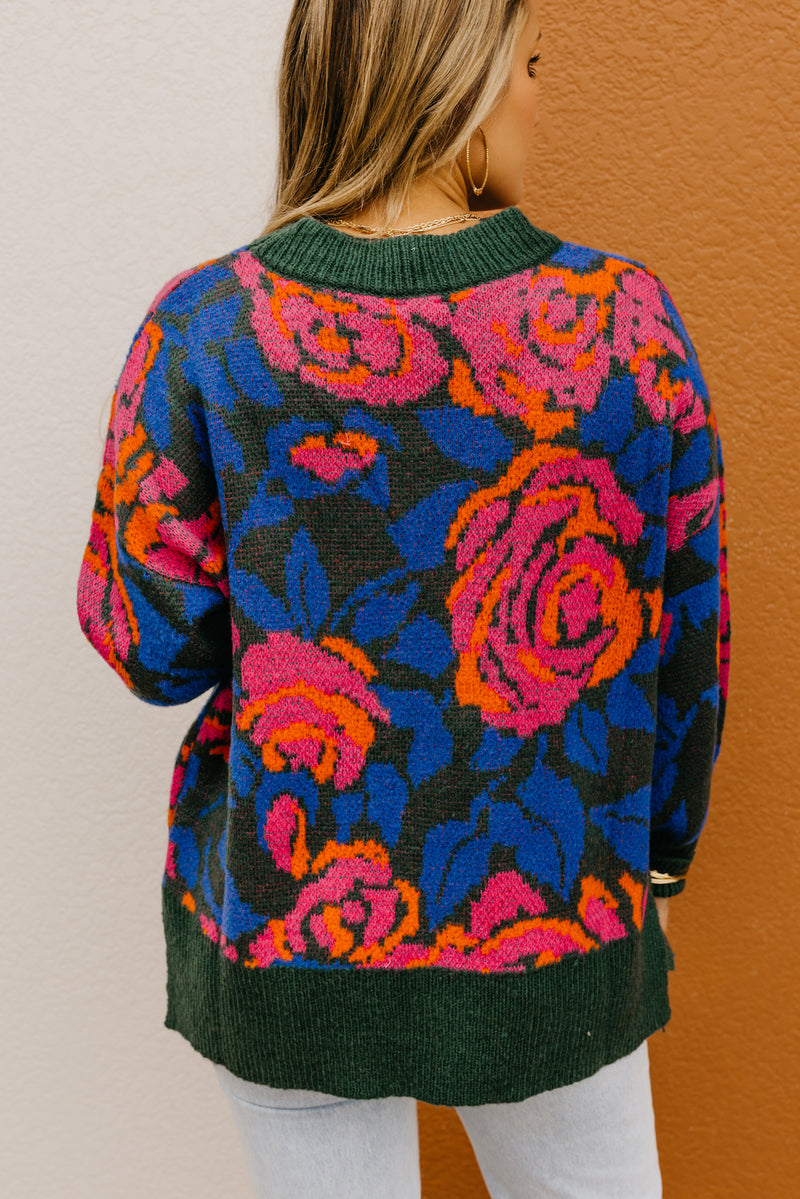 The Aryanna Floral Sweater