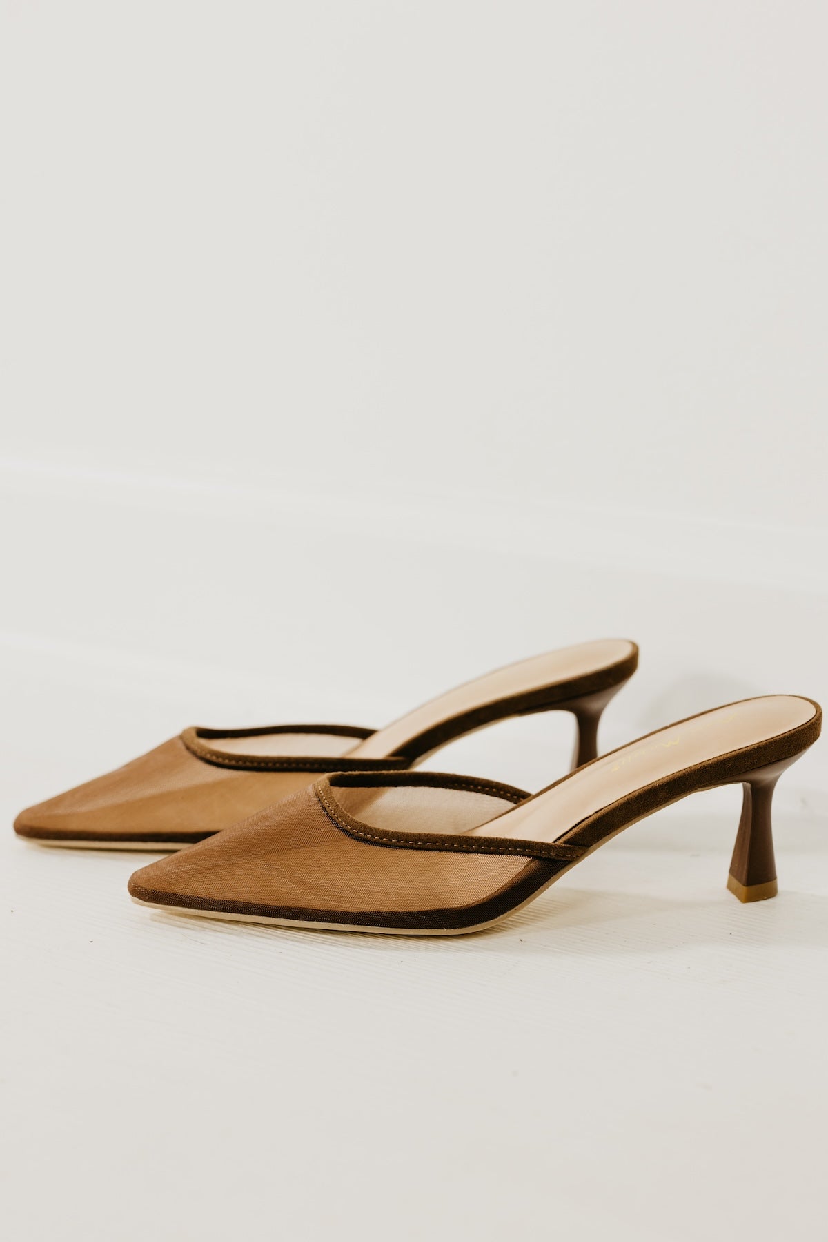 The Scarlet Mesh Kitten Heel