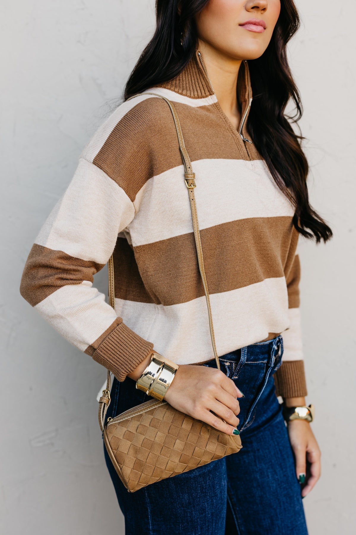 The Selah Woven Shoulder Bag