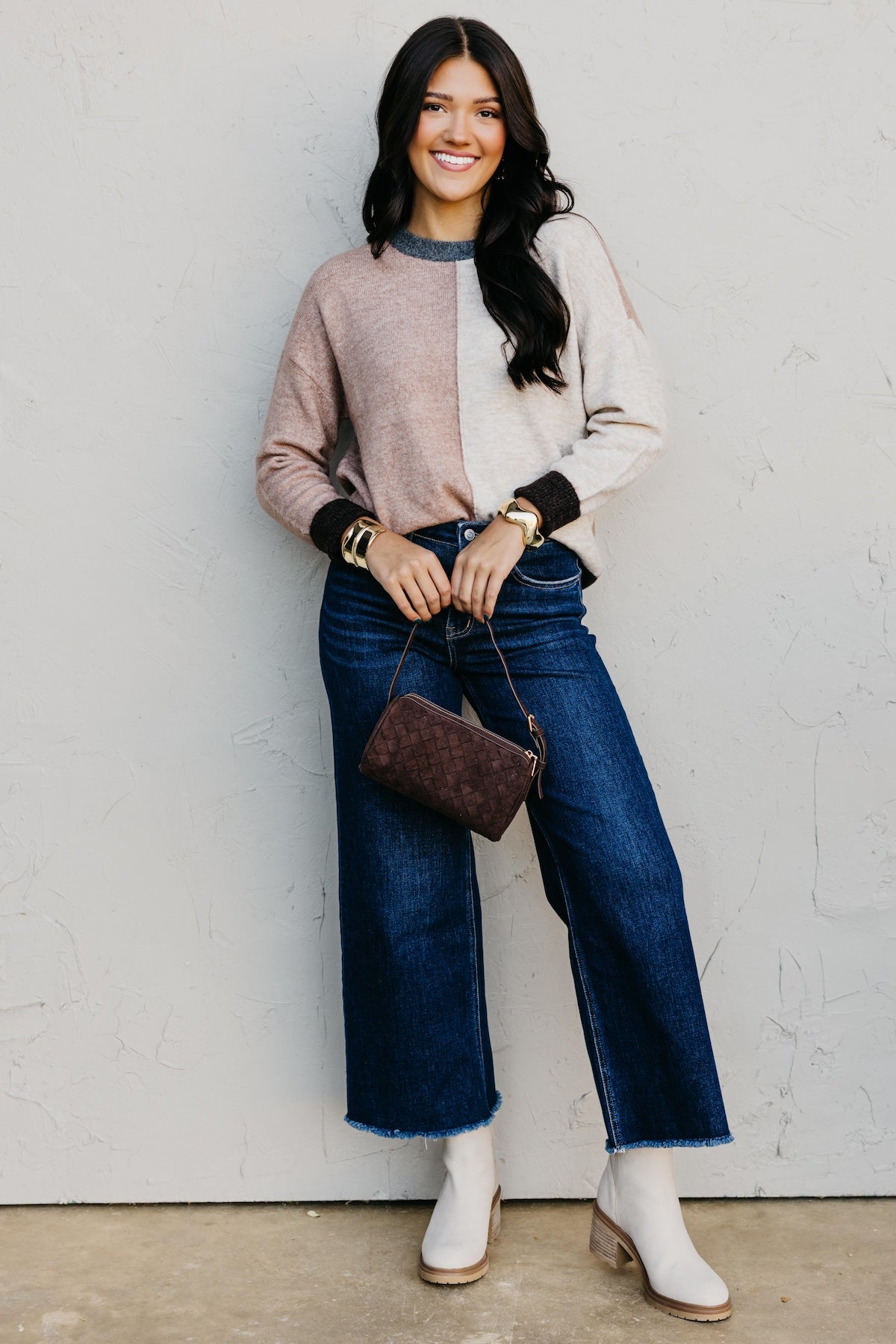 The Wendi Colorblock Knit Sweater