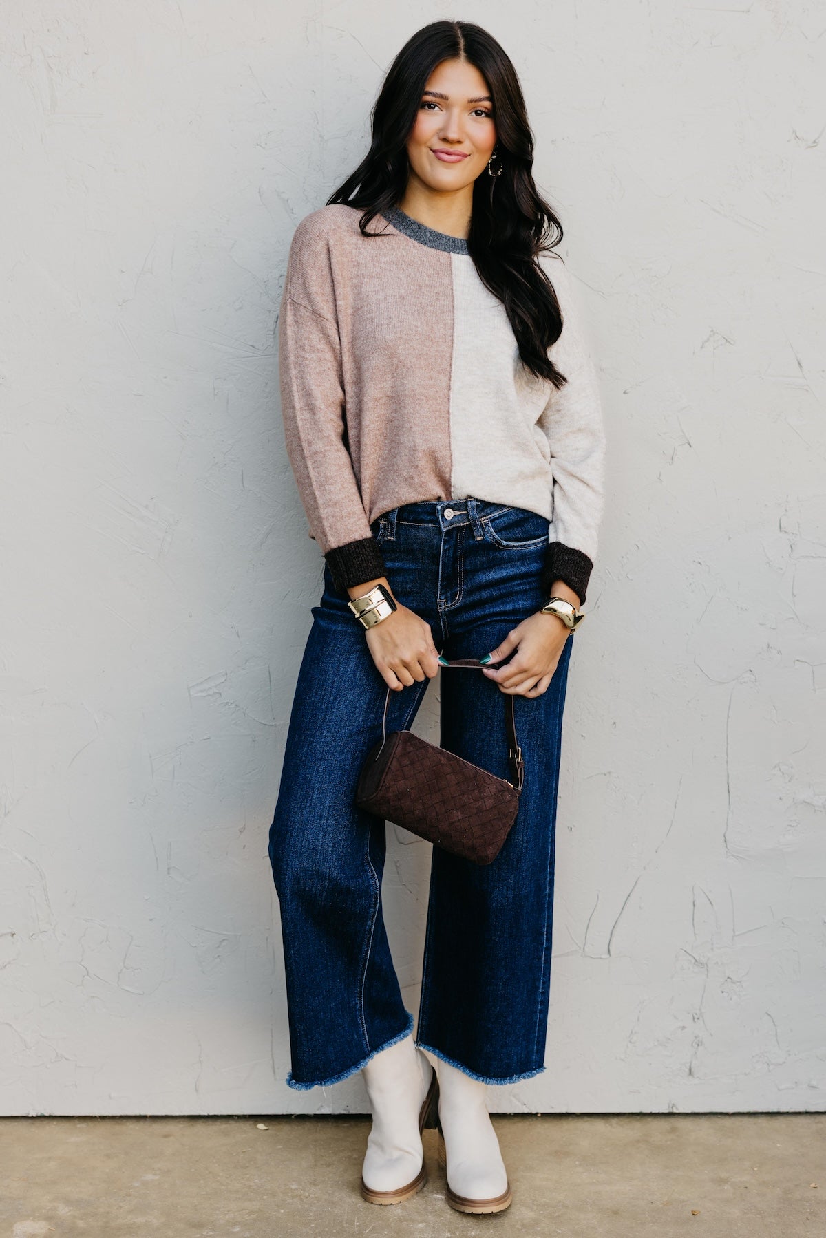 The Wendi Colorblock Knit Sweater