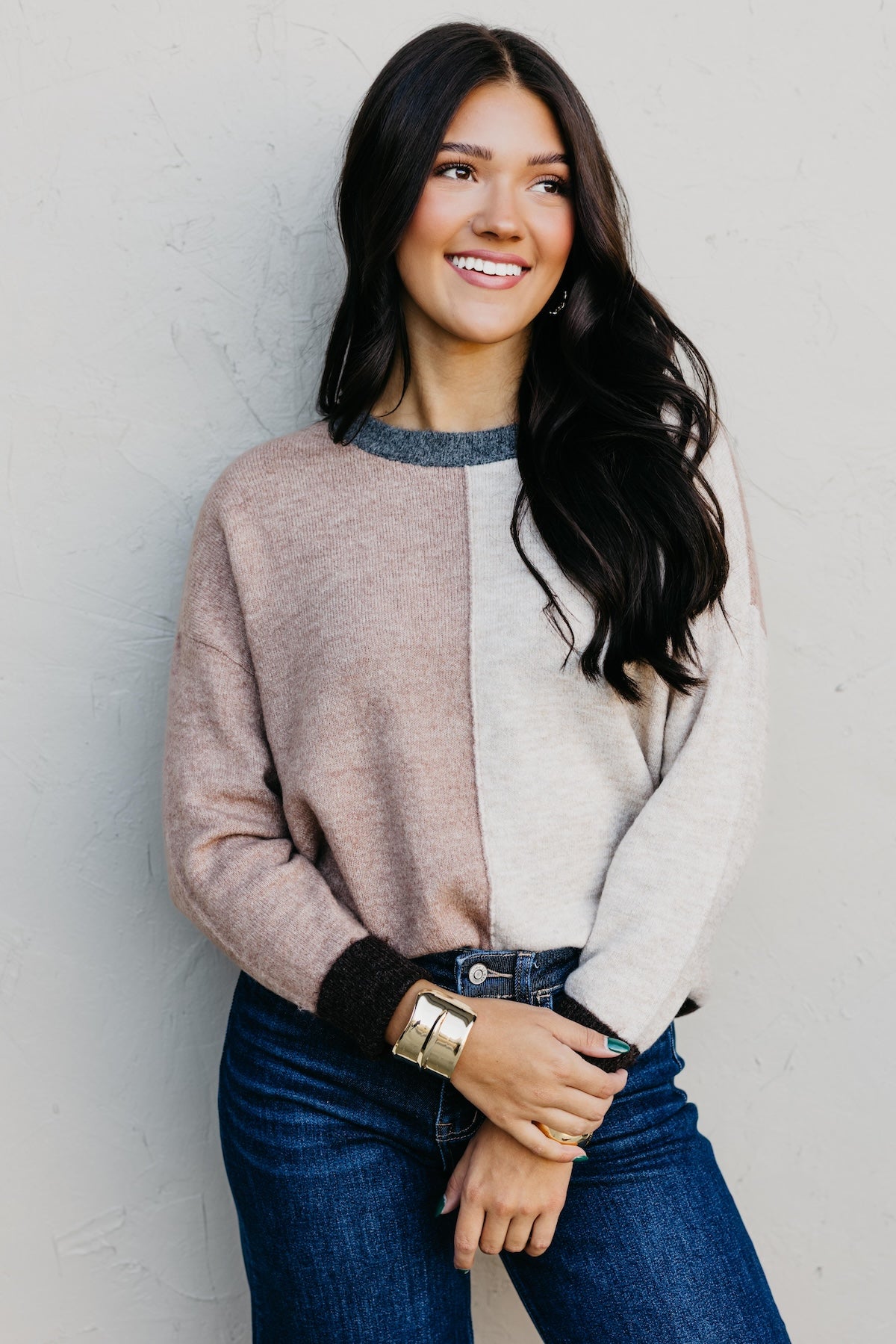 The Wendi Colorblock Knit Sweater