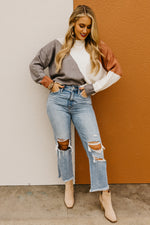 The Ayva Color Block Sweater
