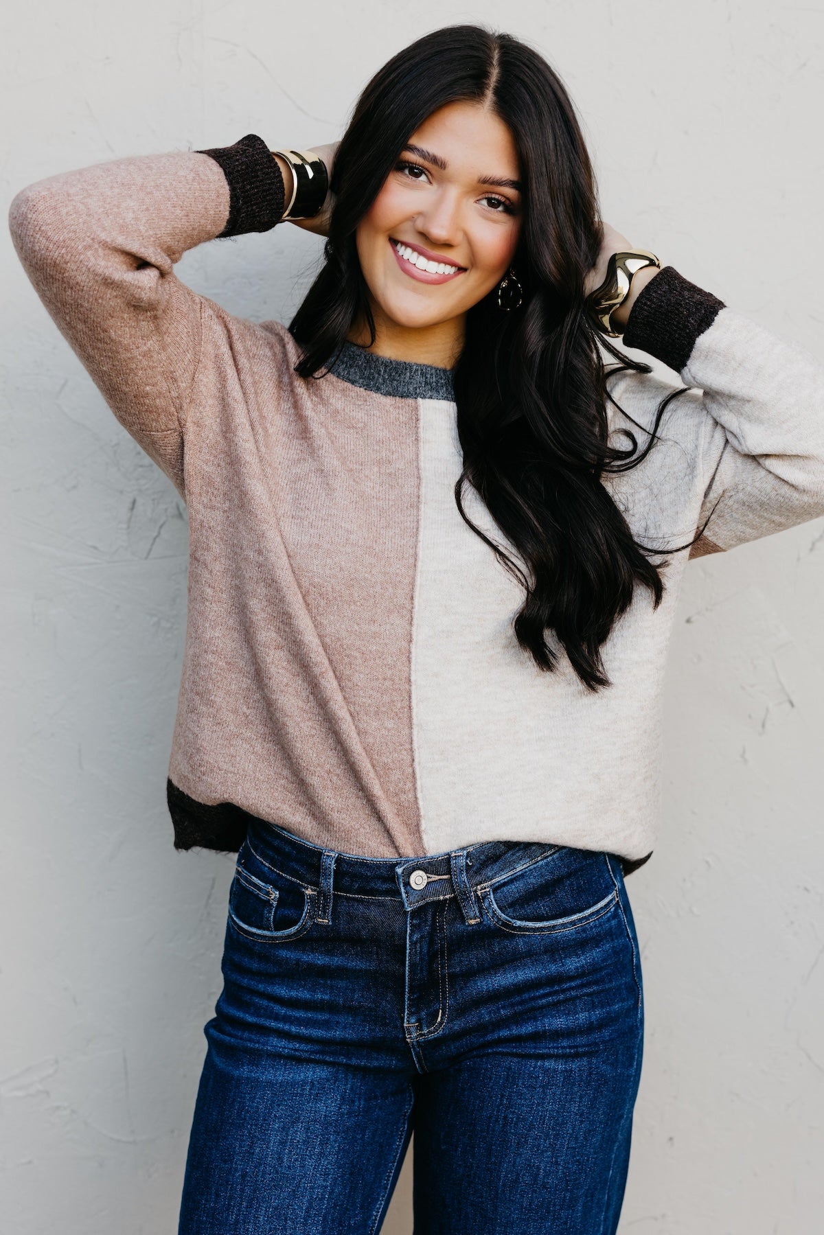 The Wendi Colorblock Knit Sweater