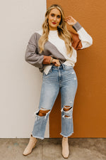 The Ayva Color Block Sweater
