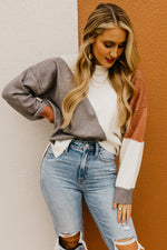 The Ayva Color Block Sweater