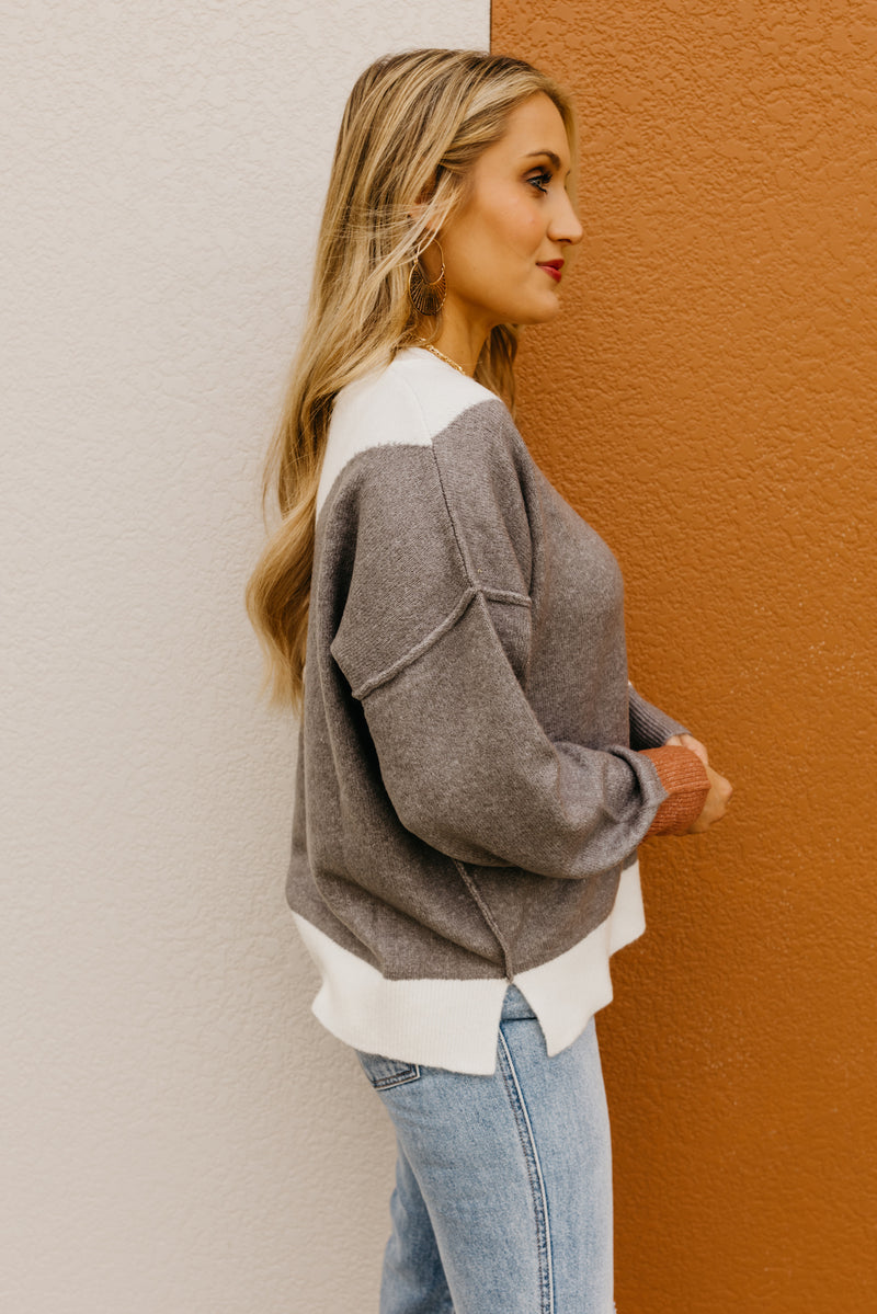 The Ayva Color Block Sweater