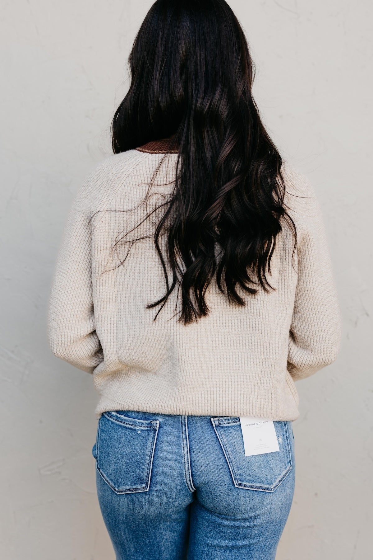 The Irene Contrast Button Sweater