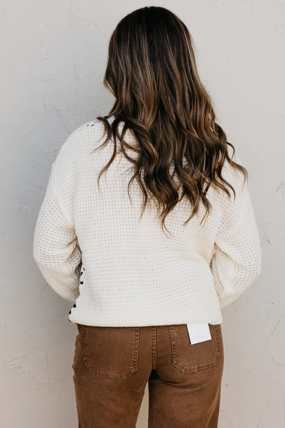The Emilee Square Crochet Sweater