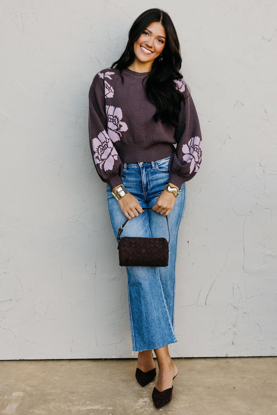 The Izzy Flower Pattern Sweater