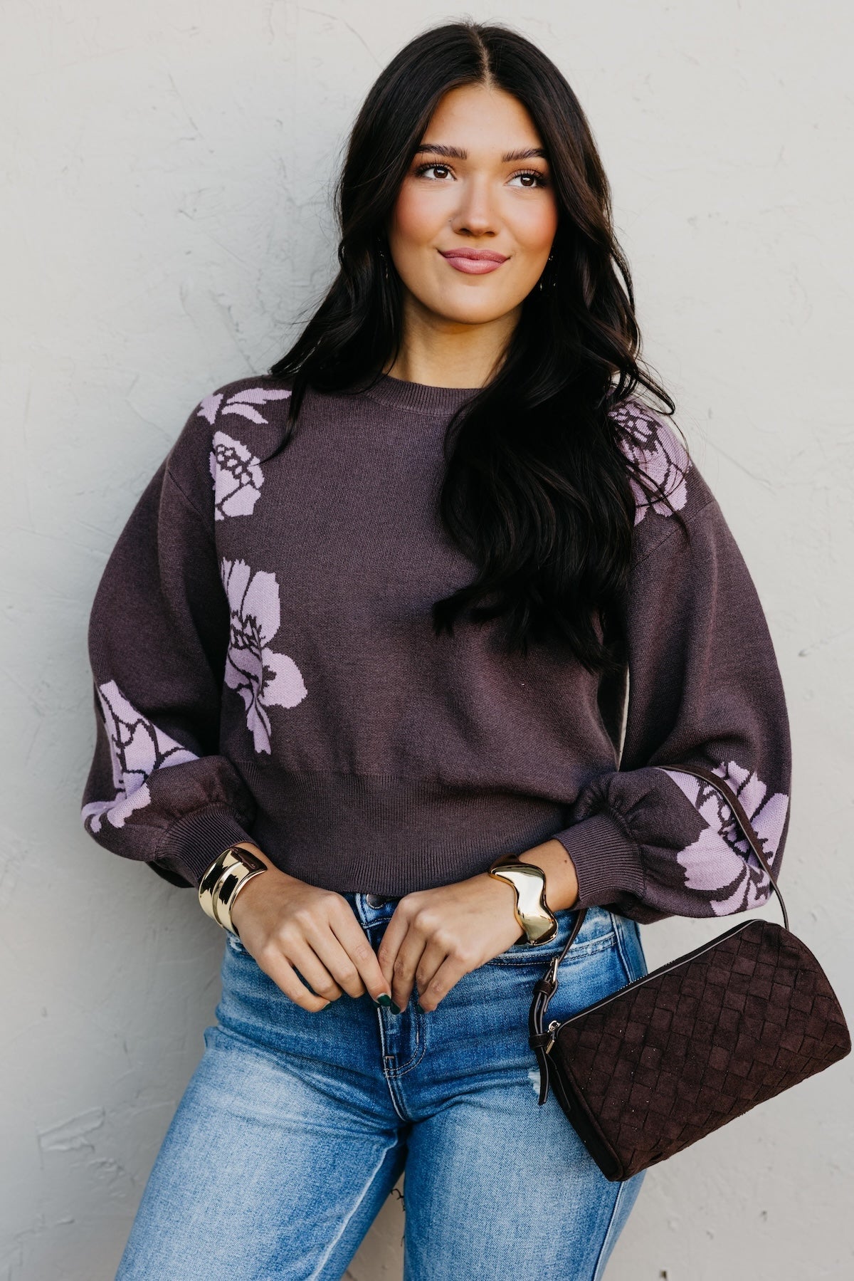 The Izzy Flower Pattern Sweater