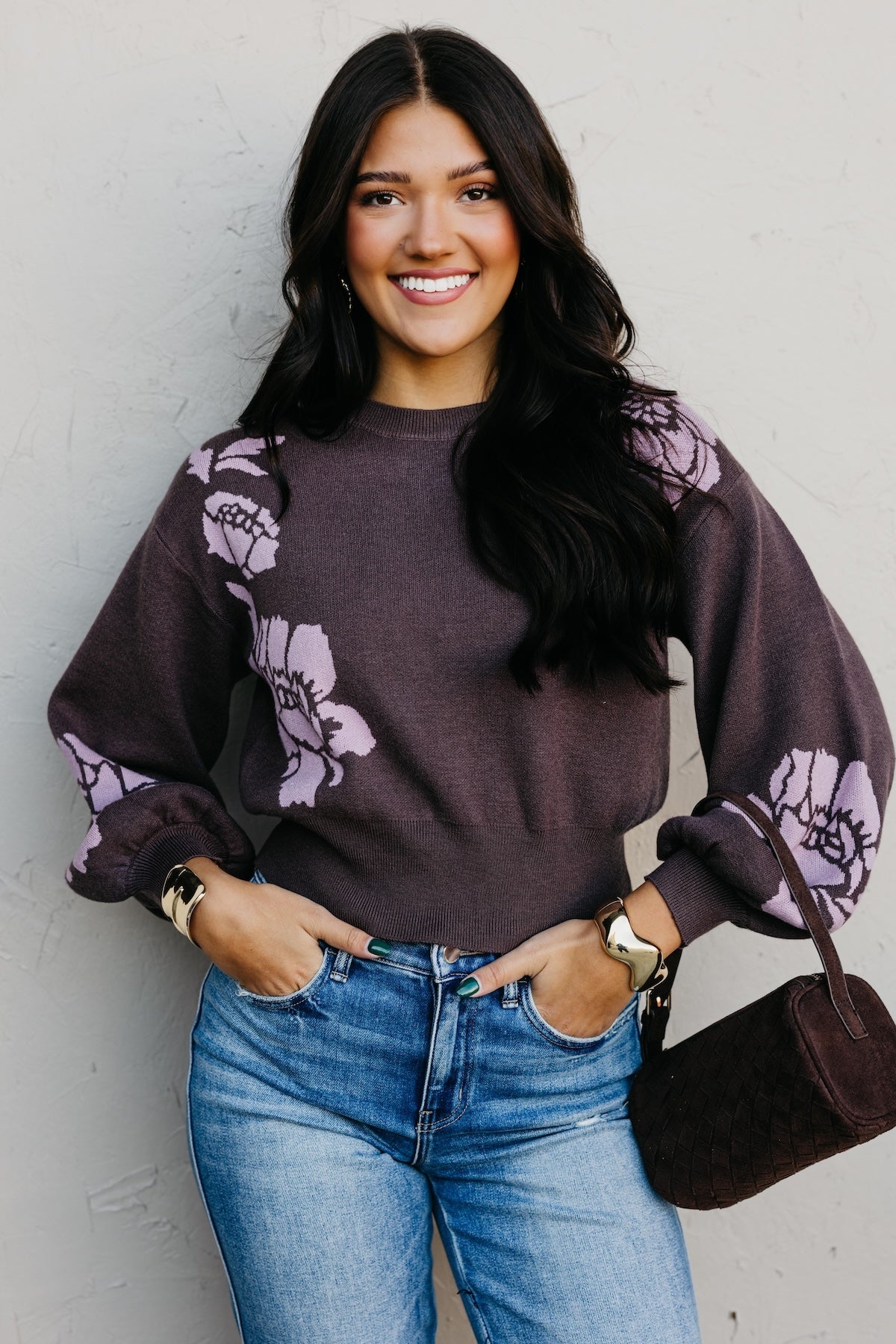 The Izzy Flower Pattern Sweater