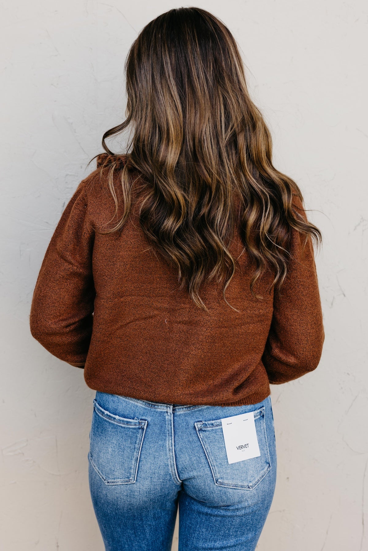 The Darla Ruffle Collar Sweater Cardigan