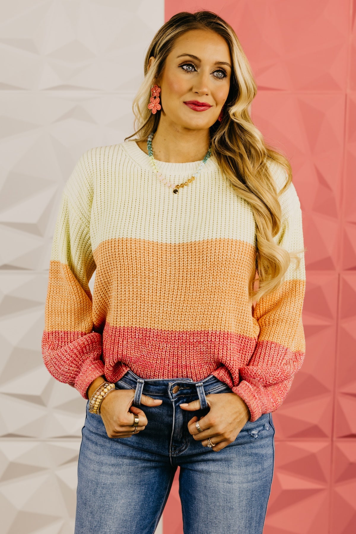 The Lucia Color Block Sweater | MOD Boutique