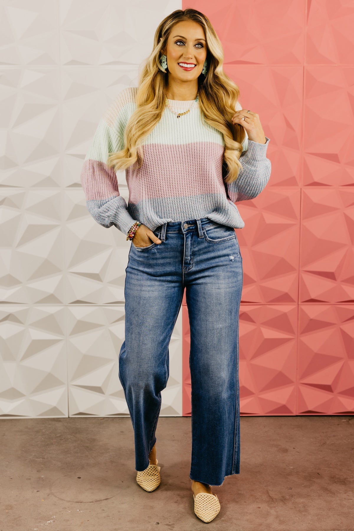 The Lucia Color Block Sweater